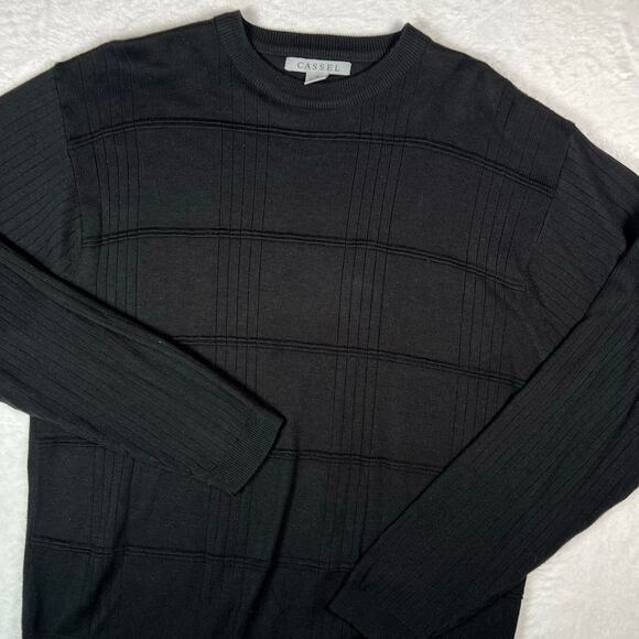 Cassel Black Lightweight Long Sleeve Sweater XL - Picture 2 of 9